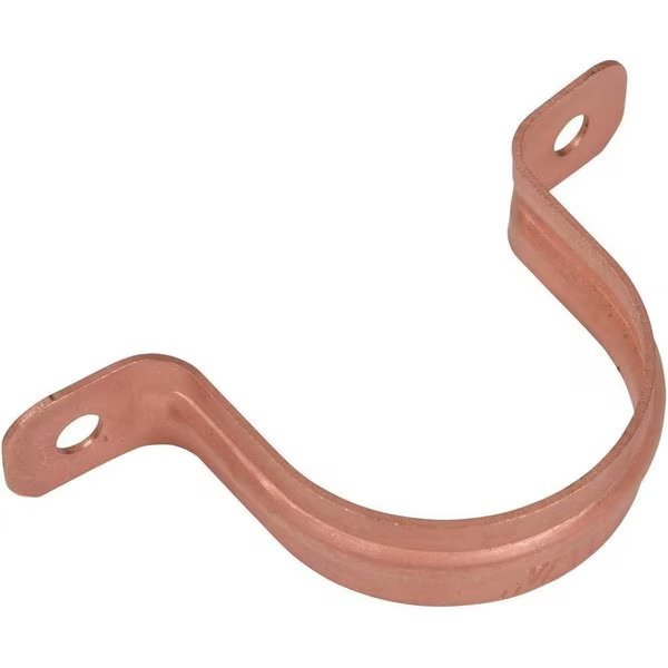 1-1/4 in. Copper 2 Hole Tube Strap, Oatey, Mfr#: 33577